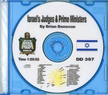 Brian Donovan: Israel's Judges and Prime Ministers CD