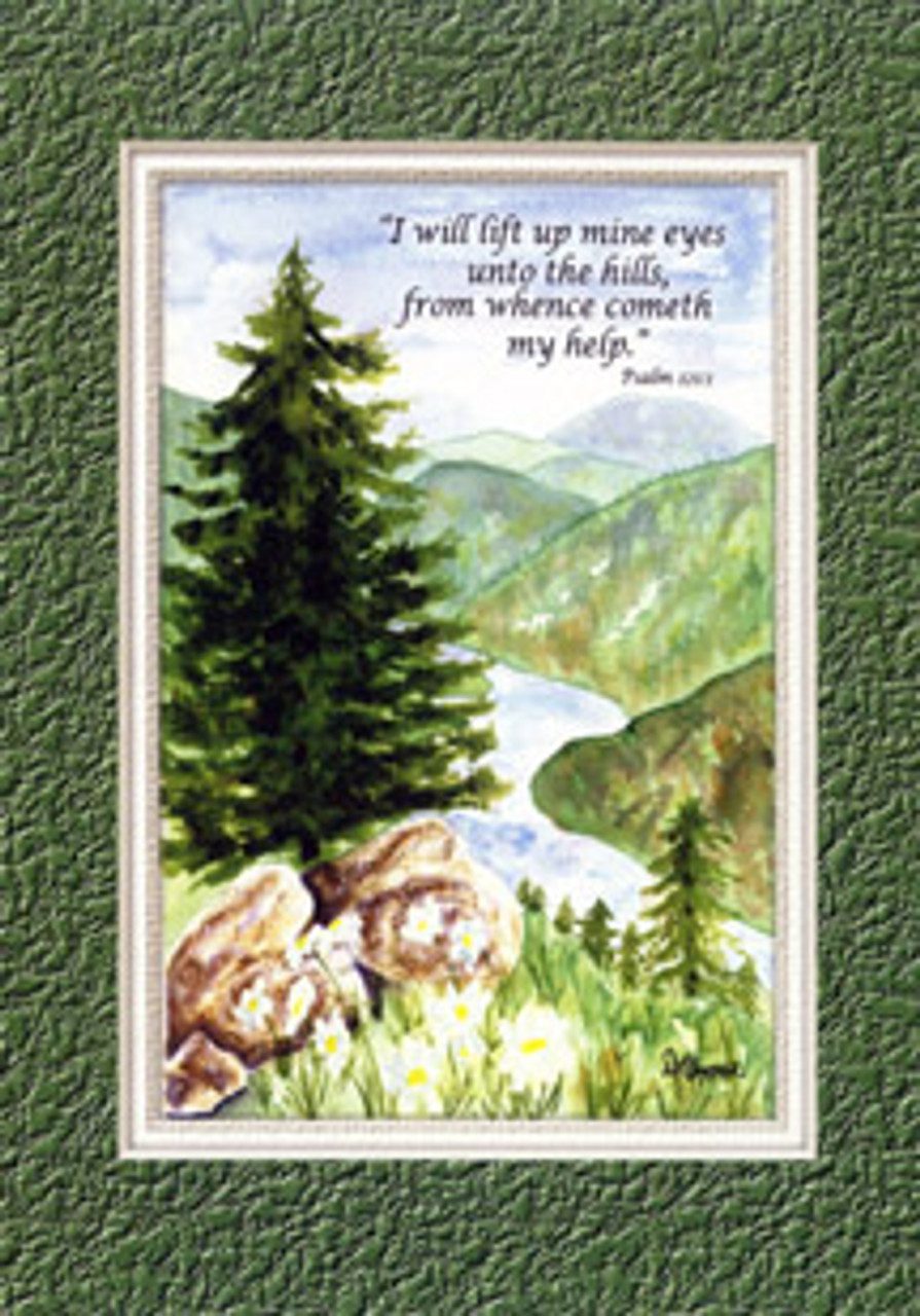 KJV Scripture Blank Greeting Card - Rockies