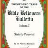 Strictly Personal - Bible Believers' Bulletin Volume 7