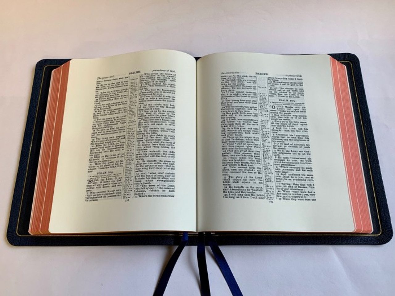 Allan Oxford Bible: Brevier Clarendon Wide Margin Reference Bible (Navy) #5WM NB - Image 3