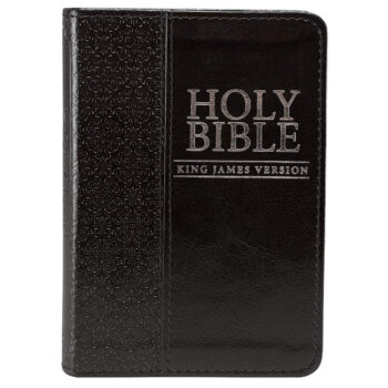 Christian Art Publishers:  Mini Pocket Bible Faux Leather Black