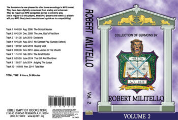 Robert Militello Sermons on MP3 - Volume 2