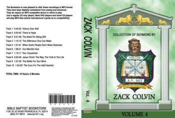 Zack Colvin Sermons on MP3 - Volume 4