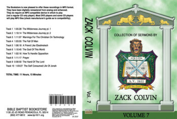 Zack Colvin Sermons on MP3 - Volume 7