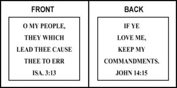 Scripture Sign - Isaiah 3:12 and John 14:15