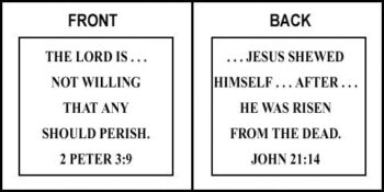 Scripture Sign - 2 Peter 3:9 and John 21:24
