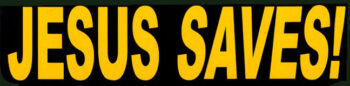 Jesus Saves - Reflective Magnet