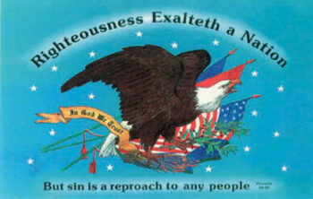 Righteousness Exalteth a Nation - Postcard