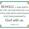 KJV Scripture Christmas Cards - Matthew 1.23 (10-pack)