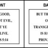 Scripture Sign - Amos 5:14 and Proverbs 13:15