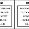 Scripture Sign - 1 Timothy 3:16 and Isaiah 5:20