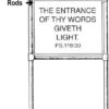 Scripture Sign Rod - One Piece