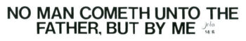 No Man Cometh Unto The Father - Magnet