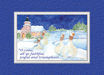 KJV Scripture Christmas Cards - Geese (10-pack)