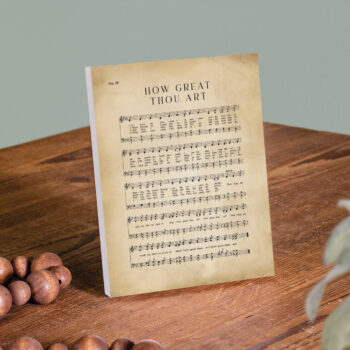 Easel Block - How Great Thou Art