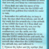 Bookmark: The Ten Commandments (10 pk)