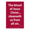 Waterproof Scripture Poster: 1 Jn 1:7