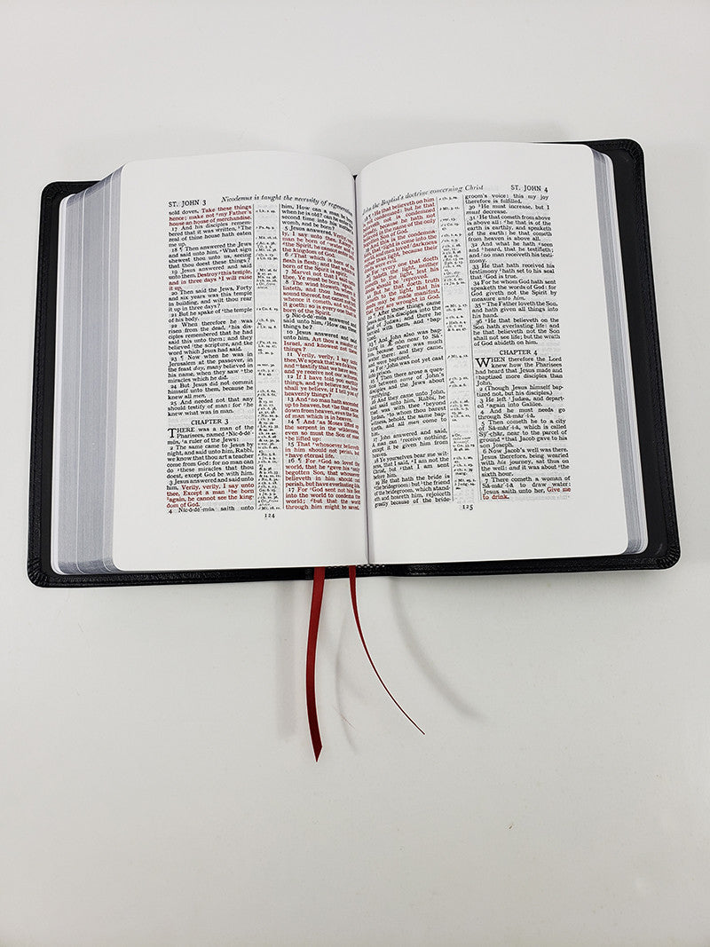 Church Bible Publishers: Handsize Wide Margin Cameo – Corporate Series, Black - Image 4