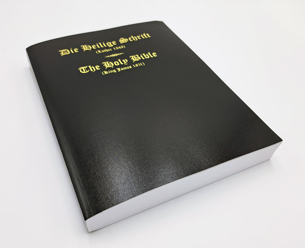 German (1545) - English: Bilingual Bible - Black Lexotone - Image 2