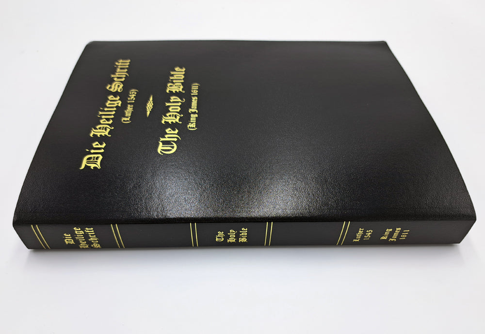 German (1545) - English: Bilingual Bible - Black Lexotone - Image 3