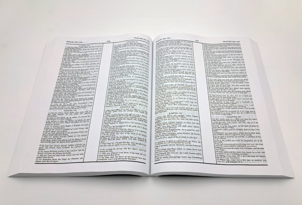 German (1545) - English: Bilingual Bible - Black Lexotone - Image 4