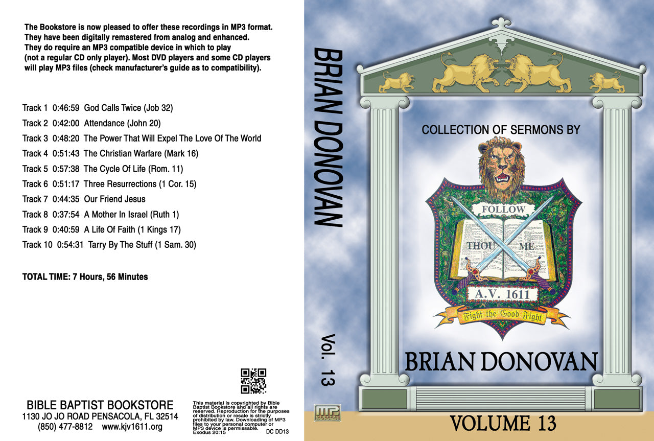 Brian Donovan Sermons on MP3 - Volume 13 - Image 2