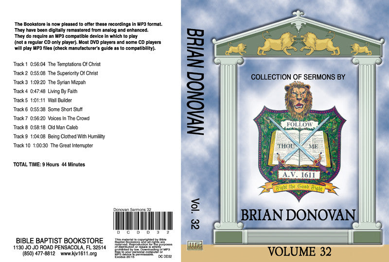 Brian Donovan Sermons on MP3 - Volume 32 - Image 5