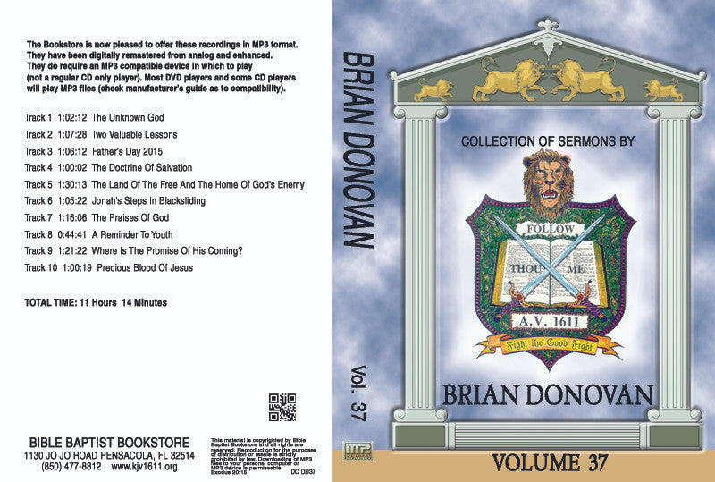 Brian Donovan Sermons on MP3 - Volume 37 - Image 2
