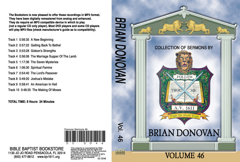 Brian Donovan Sermons on MP3 - Volume 46 - Image 2