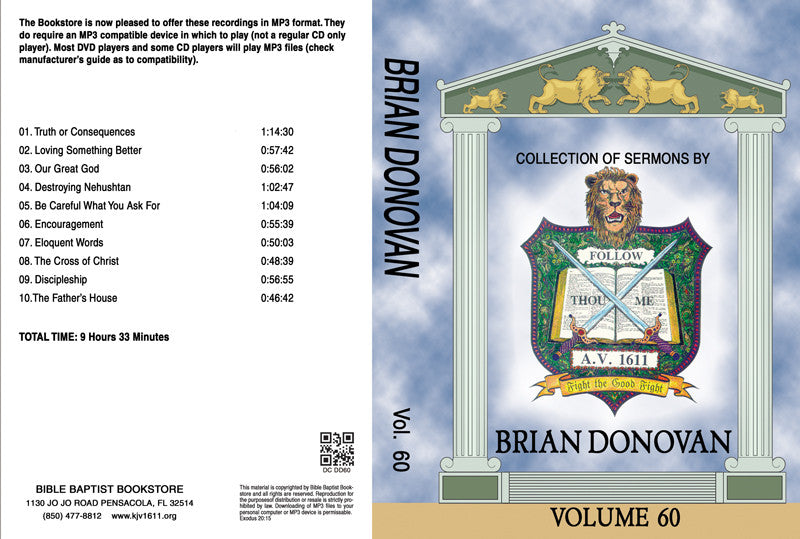 Brian Donovan Sermons on MP3 - Volume 60 - Image 3