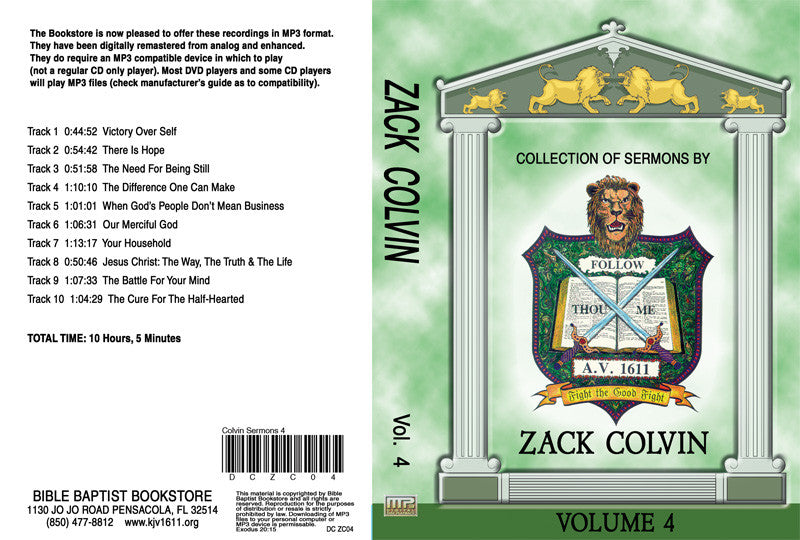 Zack Colvin Sermons on MP3 - Volume 4 - Image 2