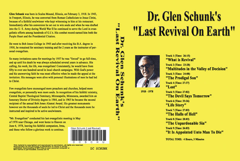 Glen Schunk: Last Revival on Earth - MP3 - Image 2