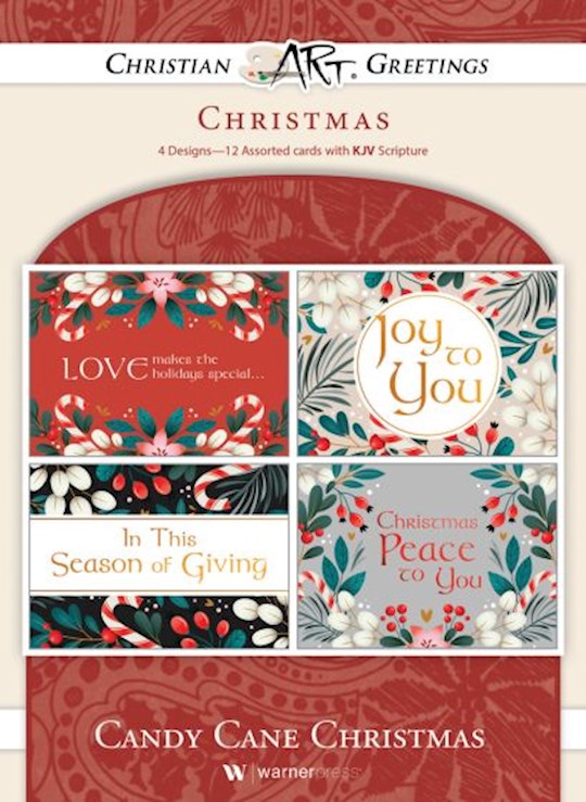 Candy Cane Christmas Assorted Boxed Cards (12-pack) - Image 3