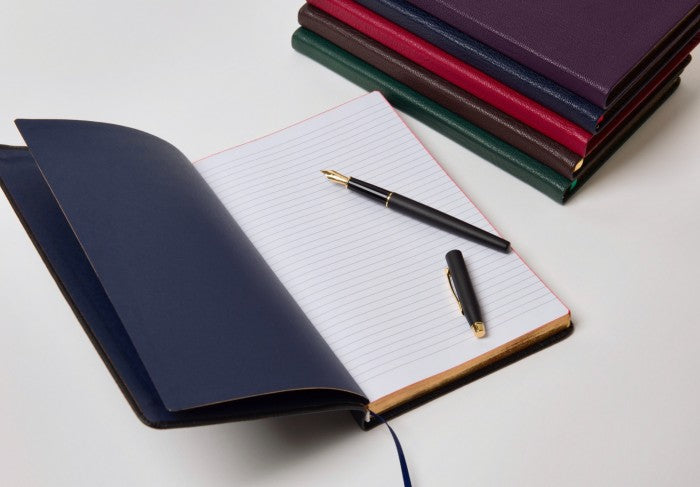 Allan: Journal Highland Goatskin - Navy Blue - Image 4