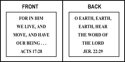 Scripture Sign - Acts 17:28 and Jeremiah 22:29 - Image 7