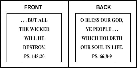 Scripture Sign - Psalms 145:20 and Psalms 66:8-9 - Image 7