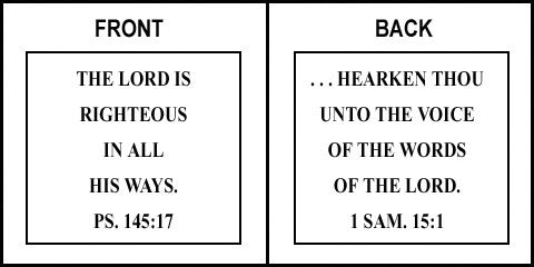 Scripture Sign - Psalms 145:17 and 1 Samuel 15:1 - Image 5