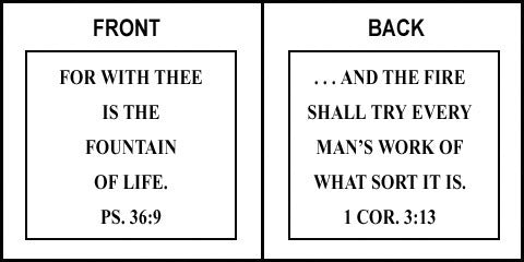 Scripture Sign Psalms 36:9 and 1 Corinthians 3:13 - Image 6