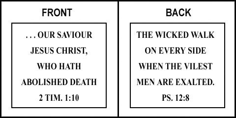 Scripture Sign - 2 Timothy 1:10 and Psalms 12:8 - Image 4