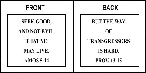 Scripture Sign - Amos 5:14 and Proverbs 13:15 - Image 2