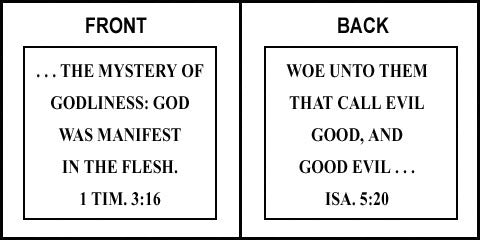 Scripture Sign - 1 Timothy 3:16 and Isaiah 5:20 - Image 5