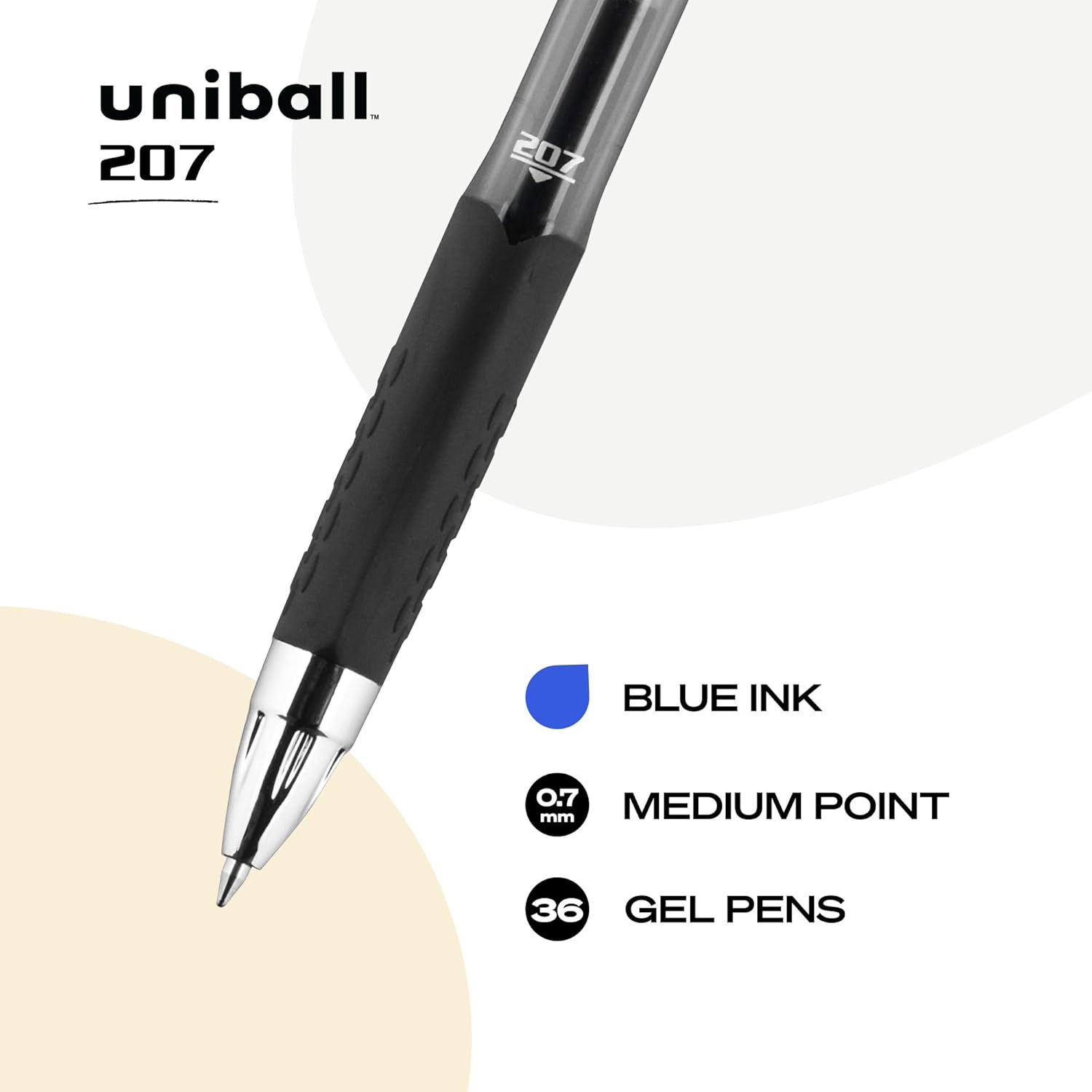 Uniball Signo 207 Gel Pen Blue - Image 3